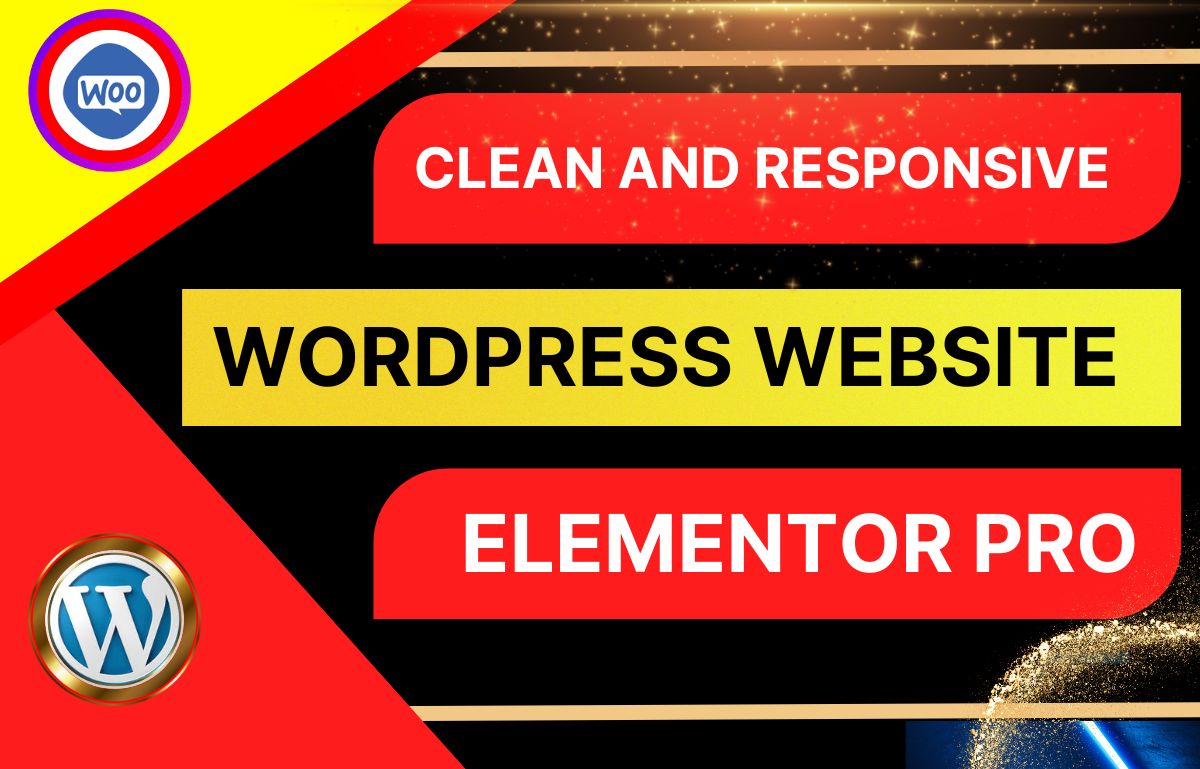 Responsive wordpress website by elementor pro