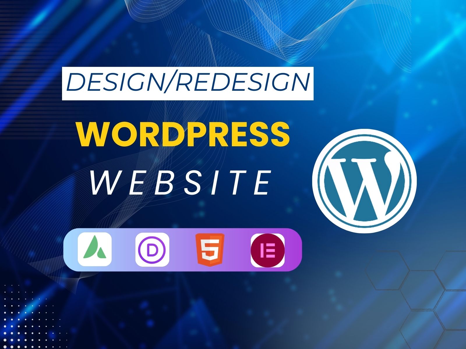 design or redesign wordpress website